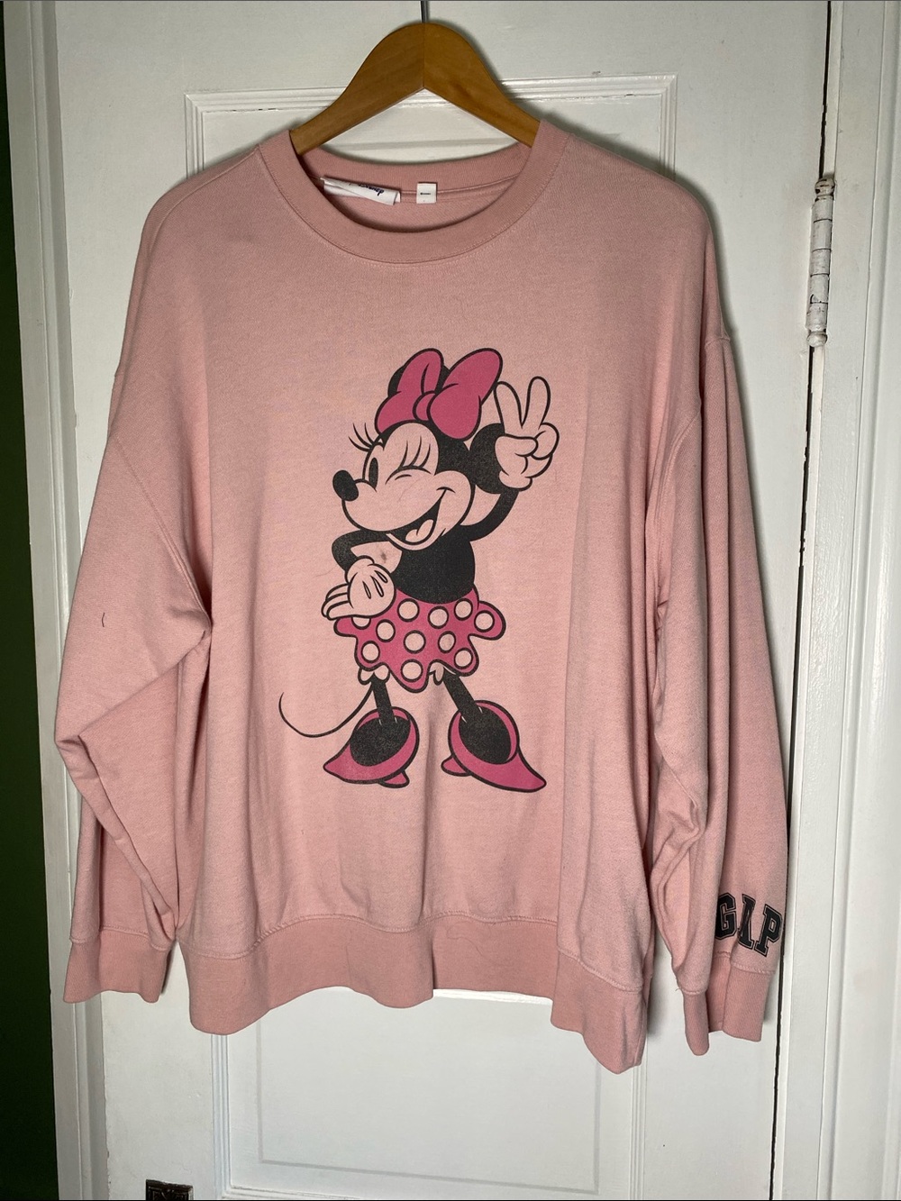 Gap Pink Minnie Mouse Graphic Sweatshirt - Women size xl